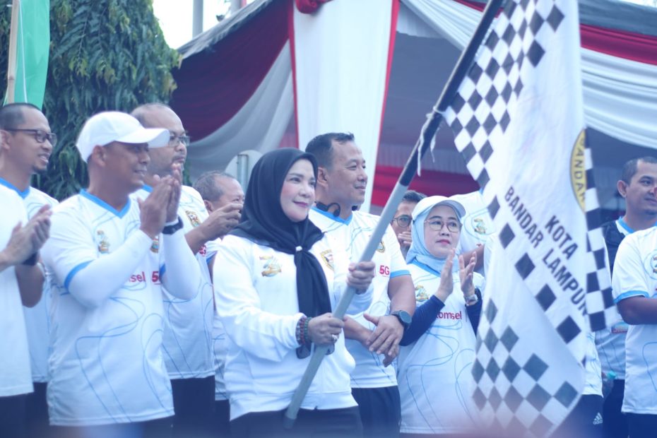 Semarak HUT ke-344 Kota Bandar Lampung, Seribuan Warga Meriahkan Bandar Lampung Color Run 2026